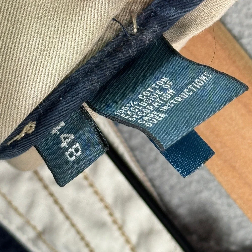 Polo Ralph‎ Lauren Mens Khaki Tan Cotton Twill Cargo Shorts Size 44B Utility